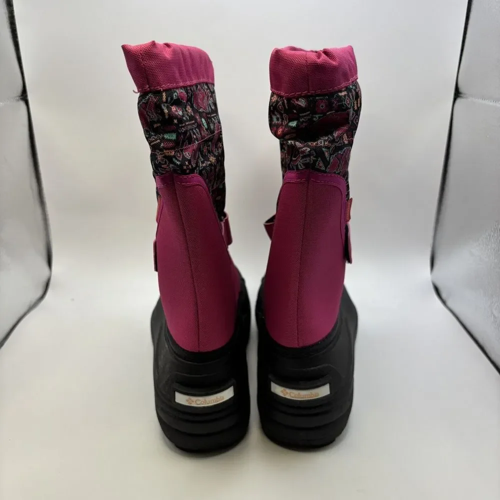 Columbia Powderbug Plus II Print Snow Boot Toddler Pink‎ Canvas Size 6
